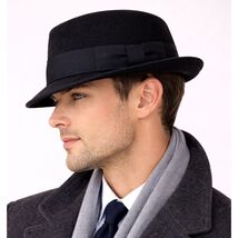 VTG Stetson 3X Beaver Black Fedora Hat 1950s Vita-Felt DuPont Size 7 USA - $197.95