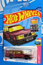 Hot Wheels Factory Set New For 2022 HW Drift Volvo 240 Drift Wagon Maroon - £4.48 GBP