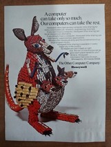 Honeywell 1970 Vintage Print Ad Computer Parts Kangaroo Toy - $8.90