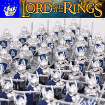 21PCS The Lord of the Rings Gondor Knights of Dol Amroth Army Minifig Bricks Toy - £24.63 GBP