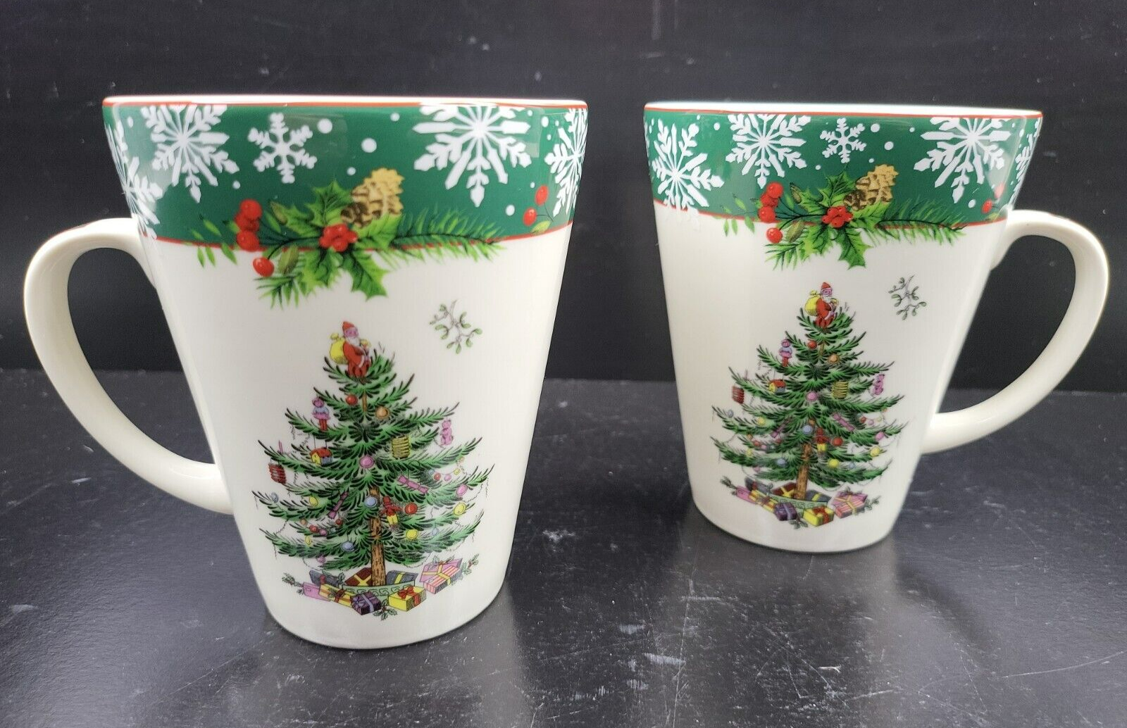 2 Spode Christmas Tree 2019 Annual Collection Mug Set Limited Edition Co... - $39.27