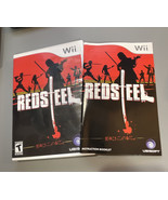 Red Steel Manual &amp; Cover Sleeve Insert Art Booklet Box ONLY for Nintendo... - £6.05 GBP