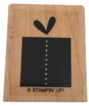 Stampin Up Rubber Stamp Gift Box Present Dot Holidays Birthday Card Making Craft - $2.99