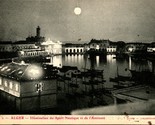 Vtg Postcard Algiers Algeria Alger Water Sports and Admiralty Illuminati... - £9.48 GBP