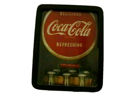 Ed's Variety Store Vintage Coca Cola Puzzle in Heavy Duty Plastic Frame with Gla - $35.19