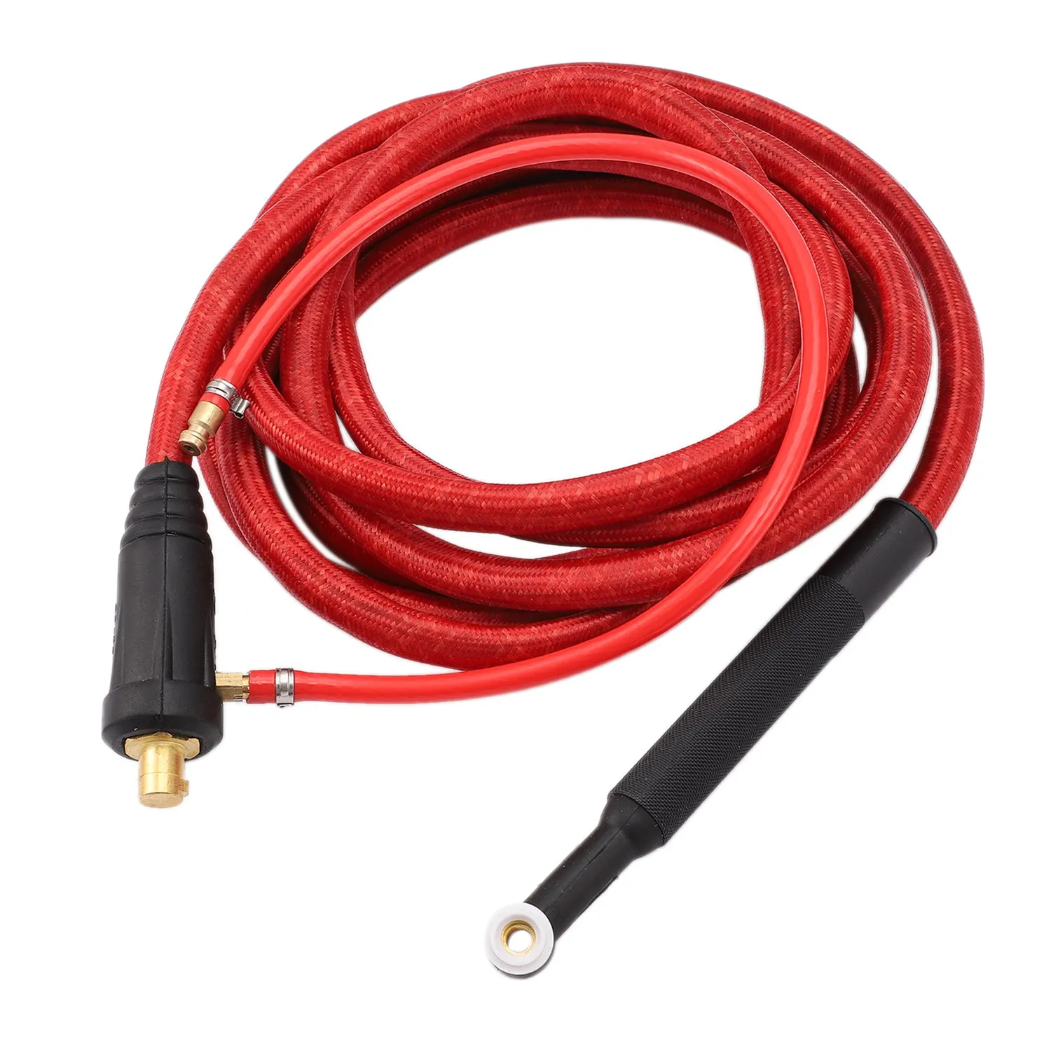 WP9F 4M Red Super Soft Hose  Air-Cooled Complete TIG Welding Torch 35-70... - £130.29 GBP