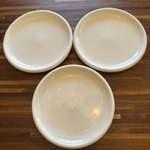 Set 3 IKEA All White SALAD/Dessert Plates 7.5” Round #21986 - $18.66