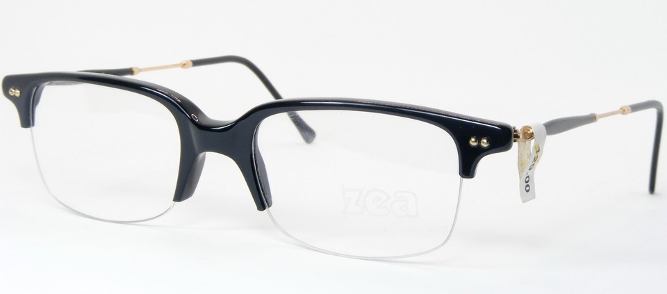 Vintage ZEA OPTIK XX1 C-50 Black /Gold RARE EYEGLASSES GLASSES 47-22-139... - $93.40