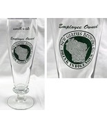 New Glarus Brewing Stemmed Beer Glass Drink Indigenous 14 oz Wisconsin - £19.51 GBP