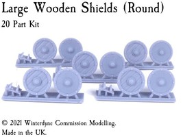 Large Wooden Shields (Round) suits 28mm 32mm Warhammer Kings of War etc - €8,44 EUR