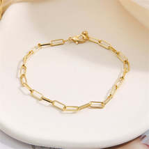 18K Gold-Plated Cable Chain Bracelet - £8.66 GBP