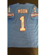 Warren Moon Autographed Houston Oilers Custom Jersey (SM COA and Hologram) - £143.05 GBP