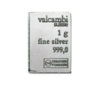 1 gram Silver by Valcambi.  1g Pure .999 AG - FREE USA SHIPPING! - $2.50