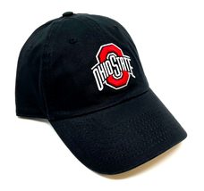 Ohio State Hat Adjustable Classic Clean Up Buckeyes Cap (Black) - £23.64 GBP