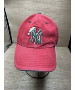 Vintage Rare New York Yankees Red SnapBack Santa Hat NY Logo Baseball Cap - $53.72 CAD