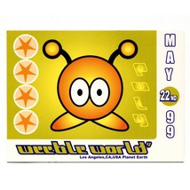 Weeble World 4 1999 Rave Flyer Vintage 90s Los Angeles Electronic Dance ... - $29.70