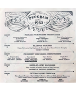 1953 Ringling Bros Barnum &amp; Bailey Program Schedule Advertisement Partia... - $42.08 CAD