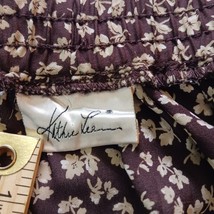 Kathie Lee Women's Brown & White Floral Skirt Measured Waist 42 image 4