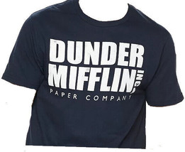 Dunder Mifflin THE OFFICE Funny T-shirt- NAVY color - Shirt - Size - XL - $18.95