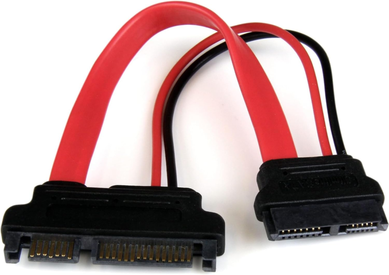 Startech.Com 6In Slimline SATA to SATA Adapter with Power - Slim SATA (F) to SAT - £10.48 GBP