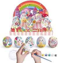 Paint Your Own Unicorn Easter Eggs Crafts Kit for Kids Boys Girls Easter Basket  - £15.71 GBP