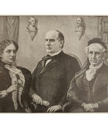 1901 President William McKinley Portrait With Wife and Mother Print  - $498.24 MXN