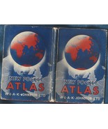 Pocket Atlas of the World HB w/dj-W. &amp; A.K. Johnston-44 pages - $10.97 CAD