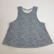 Altered State Leopard Print Tank Top Women's XS Grey White - $11.99