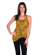 Torn By Ronny Kobo Animal Print Josine Racerback Tank Yellow ( M ) - £102.85 GBP