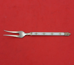 Hestenes Norwegian Sterling Silver Pickle Fork 2-Tine with White Enamel ... - $58.41