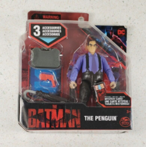 Dc Comics, Batman 4&quot; Penguin Action Figure with 3 Accessories and Mystery Card - £9.57 GBP