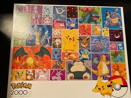 Pokémon Puzzle 2000 Pc Pikachu Character Collage Charizard Eevee Squirtl... - $48.00