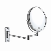 Decluttr 8 Inch Wall Mounted Magnifying Mirror With 10X, Chrome Finished - £32.66 GBP
