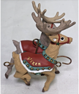 PRANCER &amp; VIXEN Keepsake ORNAMENT Boxed RETIRED Santa&#39;s Reindeer Hallmar... - $233.04 MXN