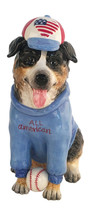 Australian Shepherd 22253 Baseball Cap Dog Ceramic Figurine 11.25&quot; H Blu... - $1,125.71 MXN