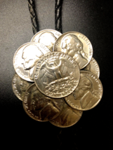 Vintage BOLO TIE in Coins Dated 1964, 67, 85, 87 - £30.93 GBP