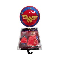 Wonder Woman Cape and Shield Halloween Costume Accessories One Size - £11.81 GBP