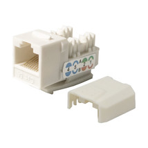 25 pack lot Keystone Jack Cat6a White Network Ethernet 110 Punchdown 8P8C - $86.99