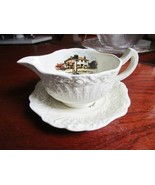 Antique 19th C England Ridgway creamer&amp; underplate embossed RENNAISANCE ... - €46,44 EUR
