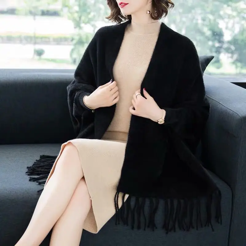 Pullover  Shawl Tailing Case  Spring and Autumn New Cove Sloss  long sle... - $173.40