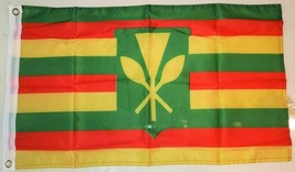 Kanaka Maoli 17 x 30 inches Flag Hawaii Historical Native Hawaiian Flag - £6.87 GBP+