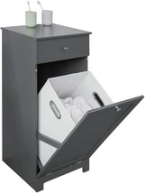 Haotian Bzr21-Dg, Grey Tilt-Out Laundry Sorter Cabinet,, 15.7&quot;X15&quot;X35.4&quot; - £103.74 GBP