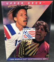 1994 Upper Deck Work Cup Contender Set Sell Sheet Folder 9x12 Cobi Jones - £25.13 GBP