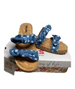 Muk Luks Denim Sandals Size 9 New in Box - $53.03 CAD