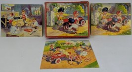 Vintage 1930&#39;S PLAY AWHILE Puzzle Set Series #2 by All-Fair Puzzles, Fai... - £87.92 GBP