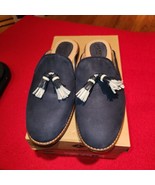 Womens size 8.5 Sperry Seaport Levy Tassel Mule Navy  - £28.86 GBP