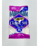 Vintage Bic Classic Stic Ball Pens Blue USA NEW OLD STOCK 1994 Sealed NO... - €12,84 EUR