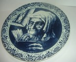 Boch Belgium Large Lady Reading Charger Plate         RIA - $848.16 MXN