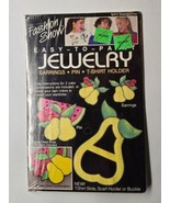 Seasonal Fruit Fashion Show Easy To Paint Jewelry Making Kit 1989 Earrin... - £11.86 GBP