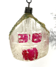 Vintage Christmas Ornament Glass House Church Cottage Antique Germany - $18.00